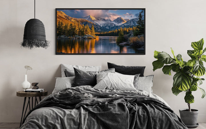 Rocky Mountain National Park Colorado Framed Canvas Wall Art