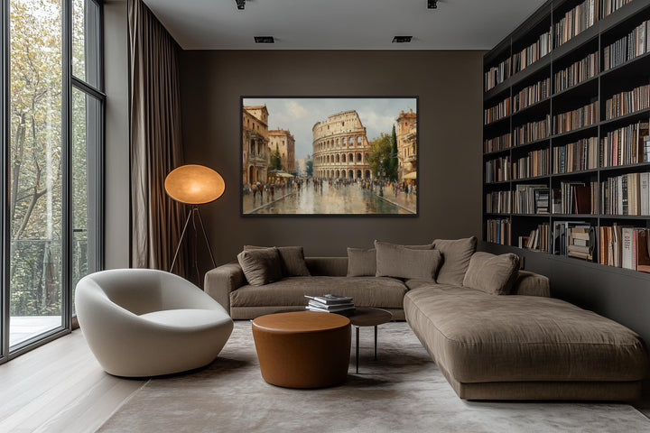 Rome Colosseum Framed Canvas Wall Art