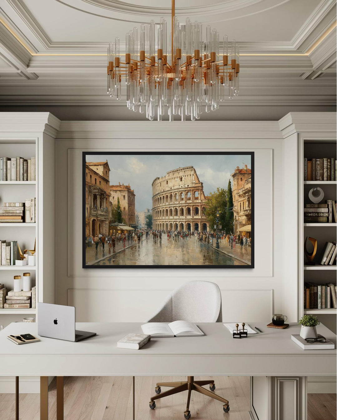 Rome Colosseum Framed Canvas Wall Art