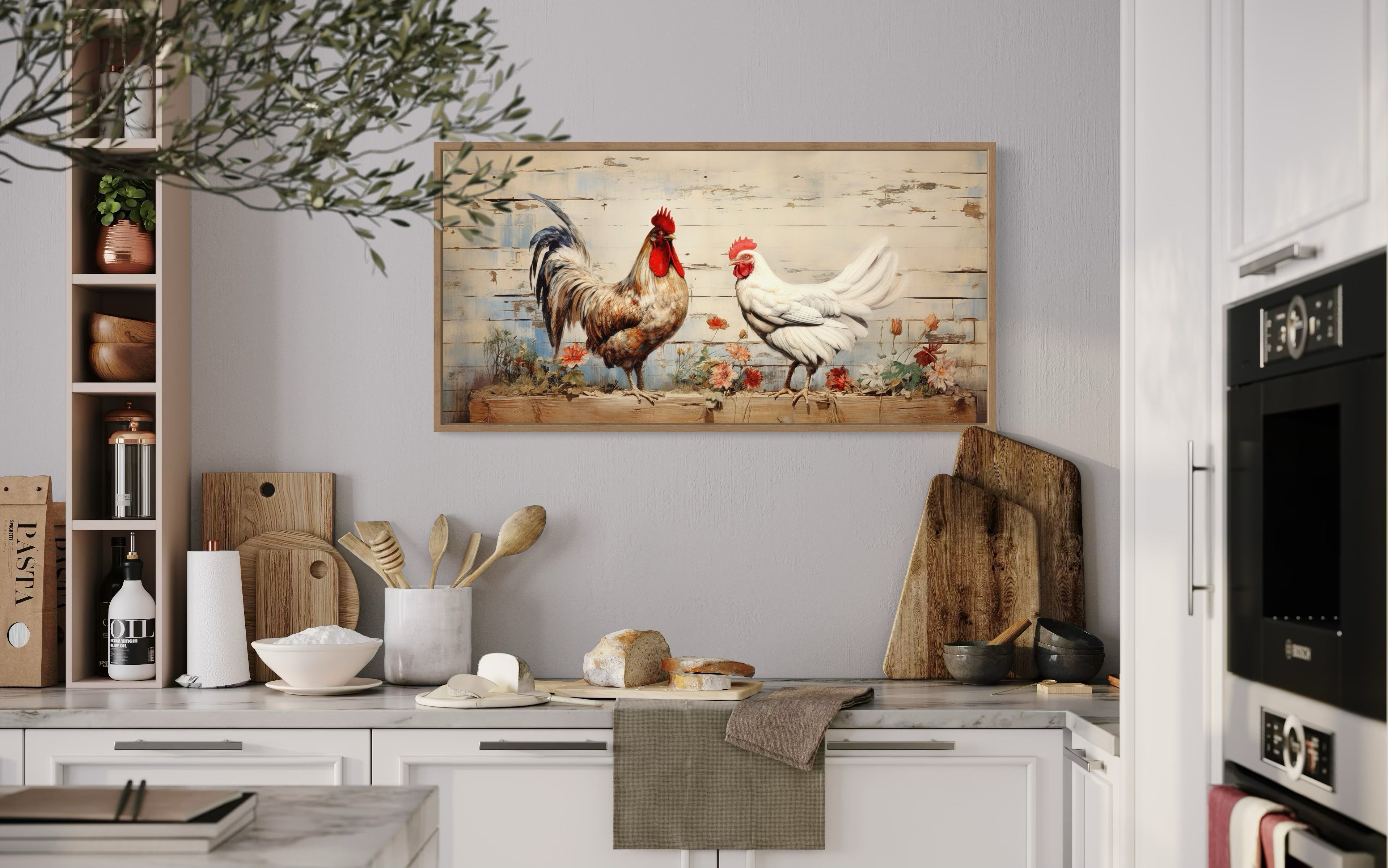 Rooster-And-Hen-At-Chicken-