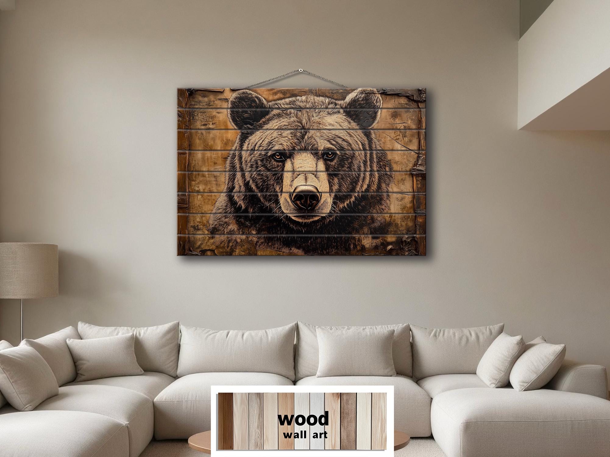 Rustic Bear Wood Wall Art for Cabin & Lodge Decor – Wall Decor