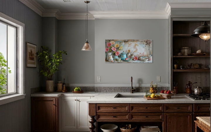 Rustic Chic Kitchenware Farmhouse Kitchen Framed Canvas Wall Art