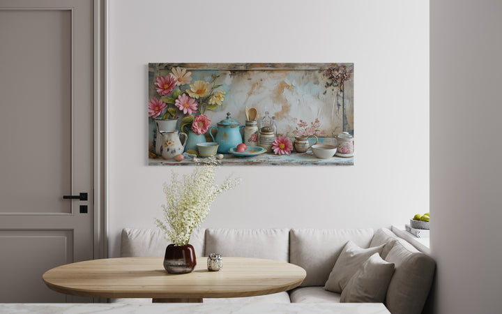Rustic Chic Kitchenware Farmhouse Kitchen Framed Canvas Wall Art