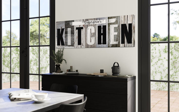 Rustic Personalizable Farmhouse Kitchen Sign Wall Decor