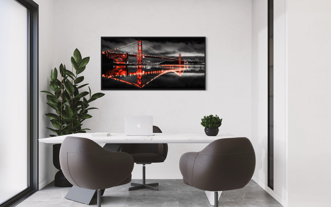 San Francisco Golden Gate Bridge Photography Style Framed Wall Art