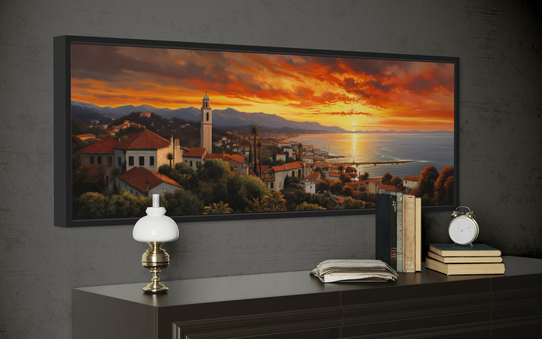 Santa Barbara At Sunrise Framed Horizontal Wall Art