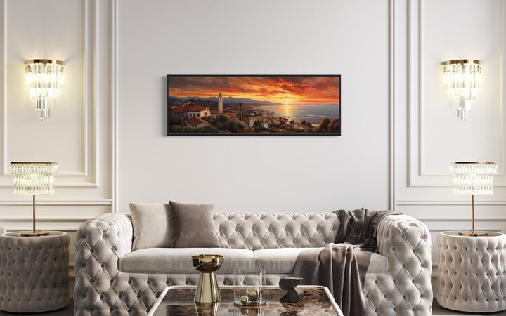 Santa Barbara At Sunrise Framed Horizontal Wall Art