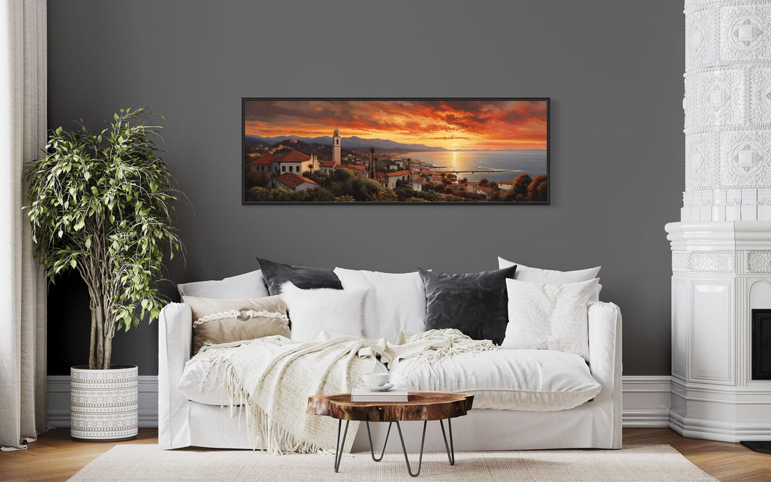 Santa Barbara At Sunrise Framed Horizontal Wall Art