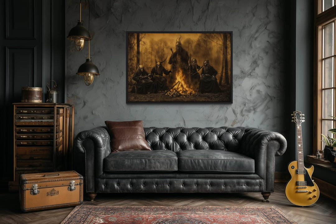 Satanic Ceremony Ritual Halloween Wall Art