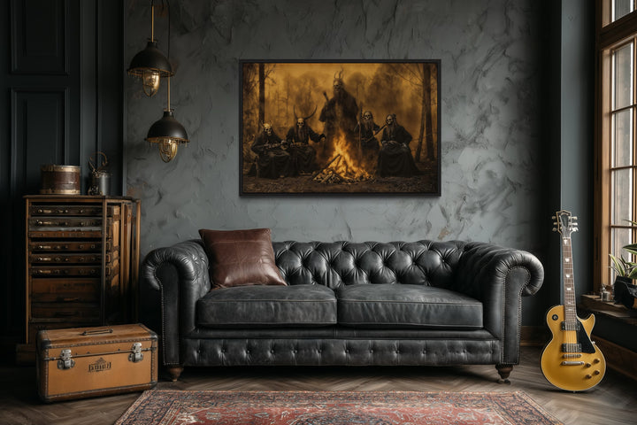 Satanic Ceremony Ritual Halloween Wall Art