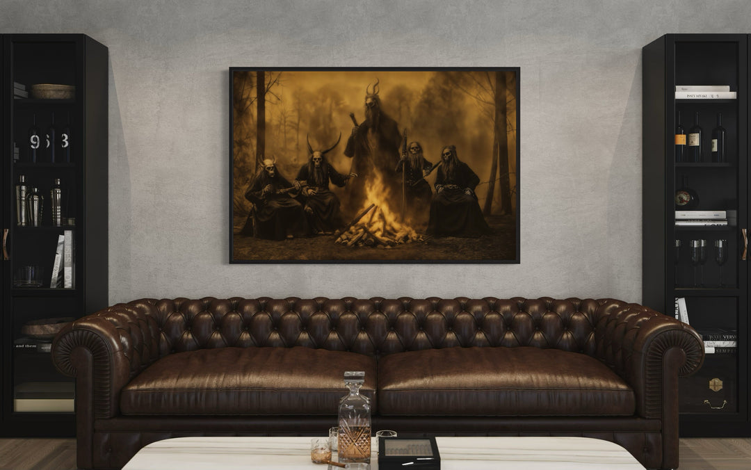 Satanic Ceremony Ritual Halloween Wall Art