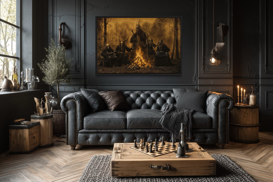 Satanic Ceremony Ritual Halloween Wall Art