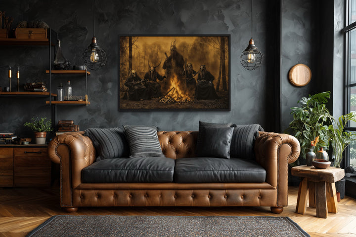 Satanic Ceremony Ritual Halloween Wall Art