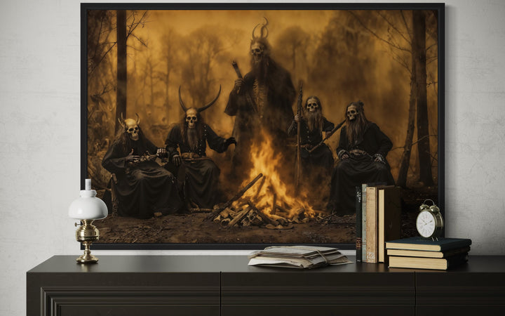 Satanic Ceremony Ritual Halloween Wall Art
