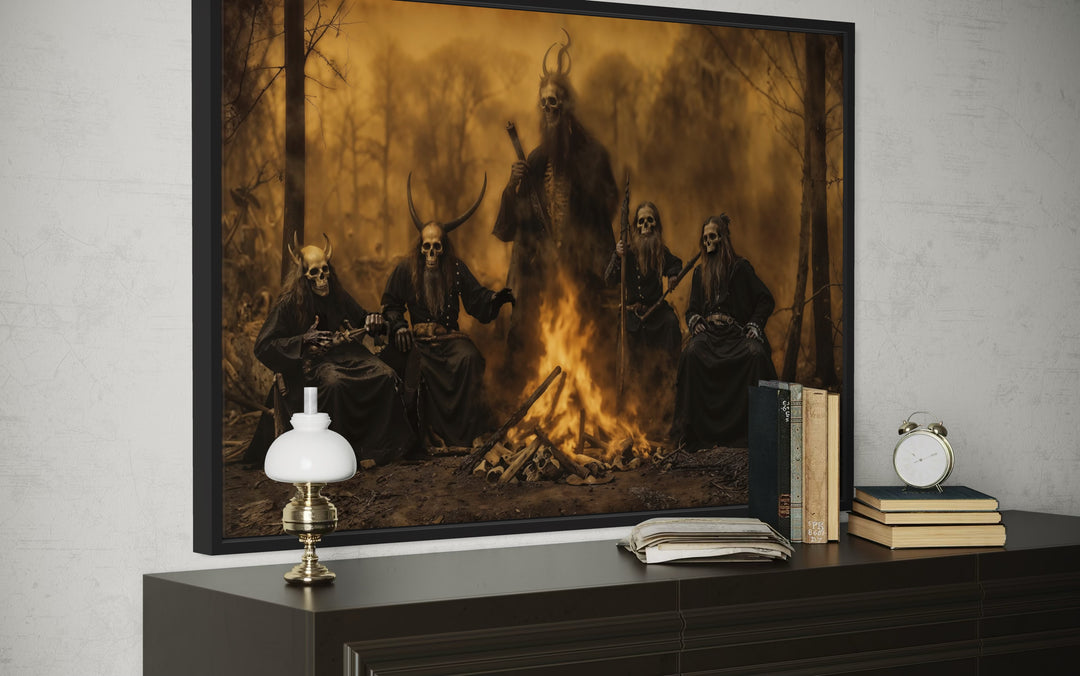 Satanic Ceremony Ritual Halloween Wall Art