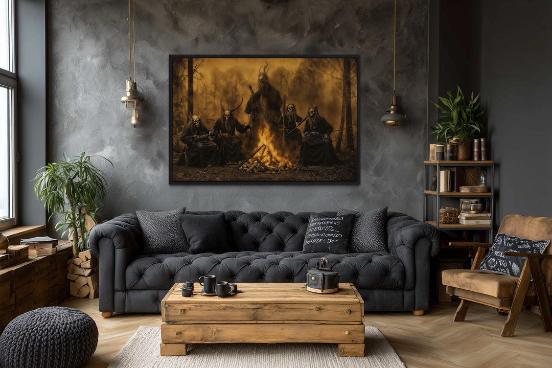 Satanic Ceremony Ritual Halloween Wall Art