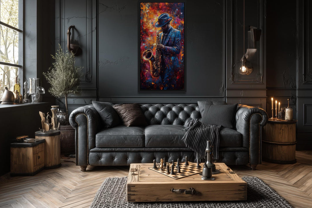 Saxophone Player Jazz Wall Art