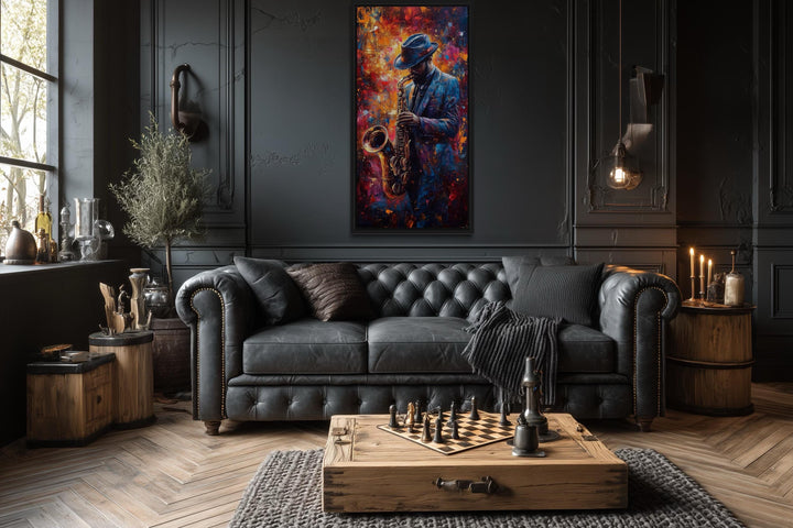 Saxophone Player Jazz Wall Art
