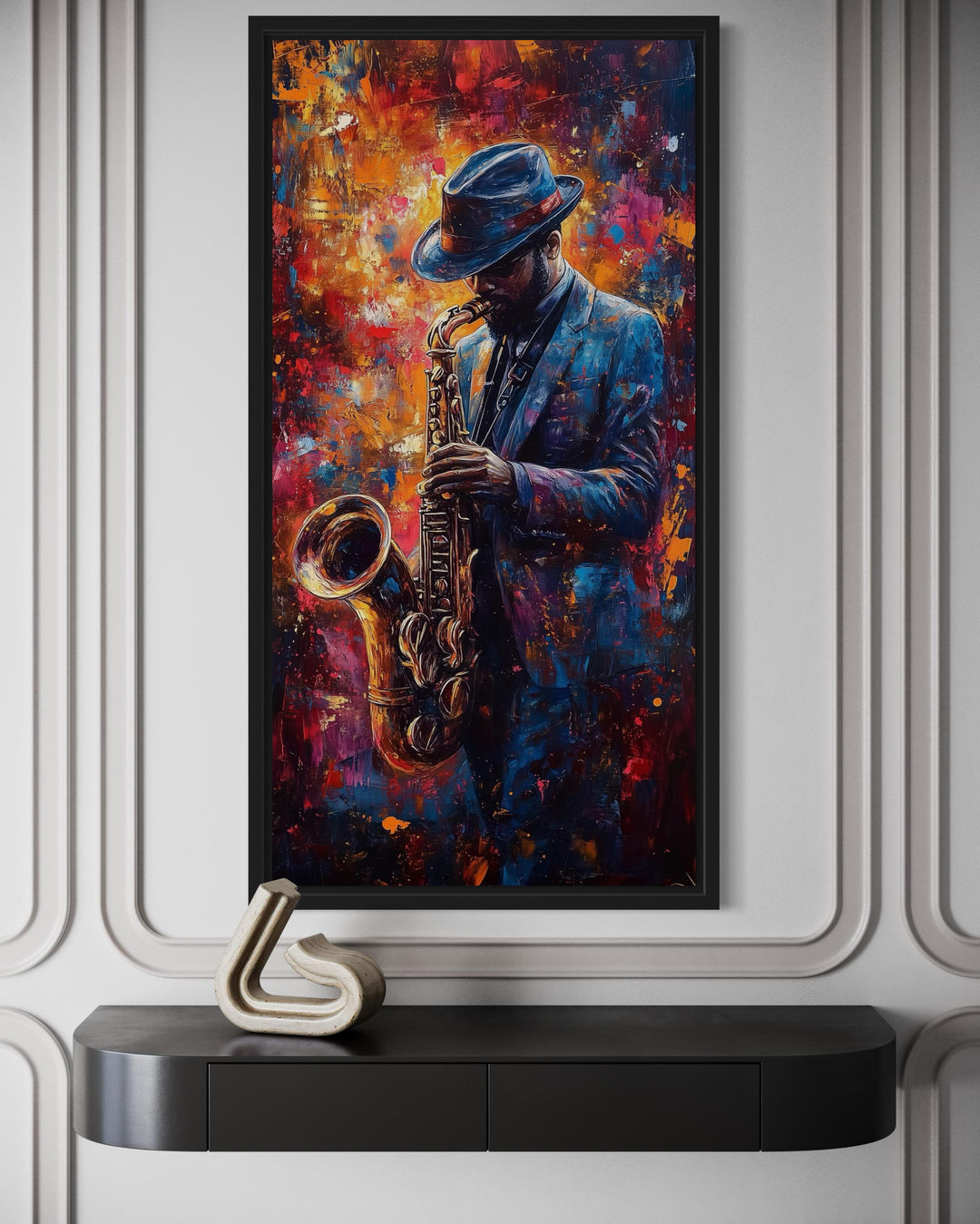 Saxophone Player Jazz Wall Art