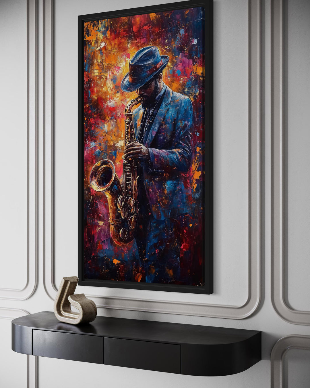 Saxophone Player Jazz Wall Art