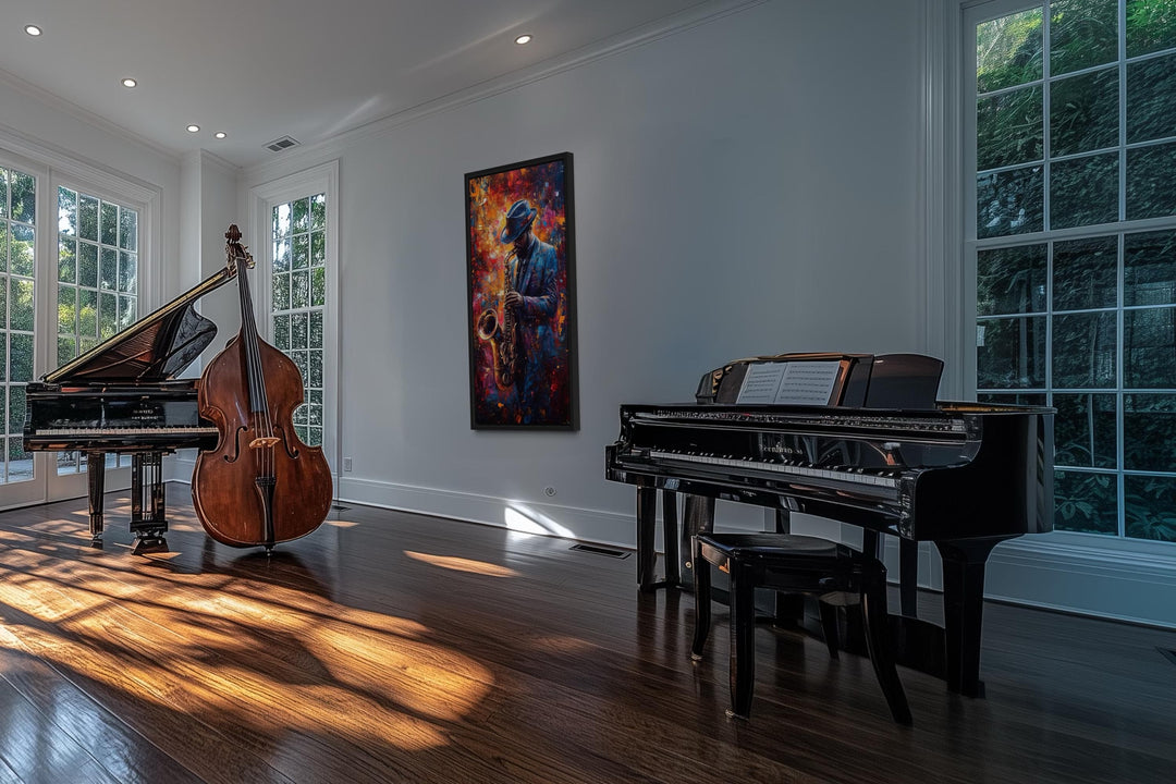 Saxophone Player Jazz Wall Art