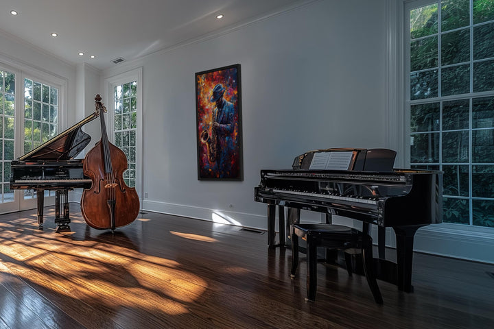 Saxophone Player Jazz Wall Art