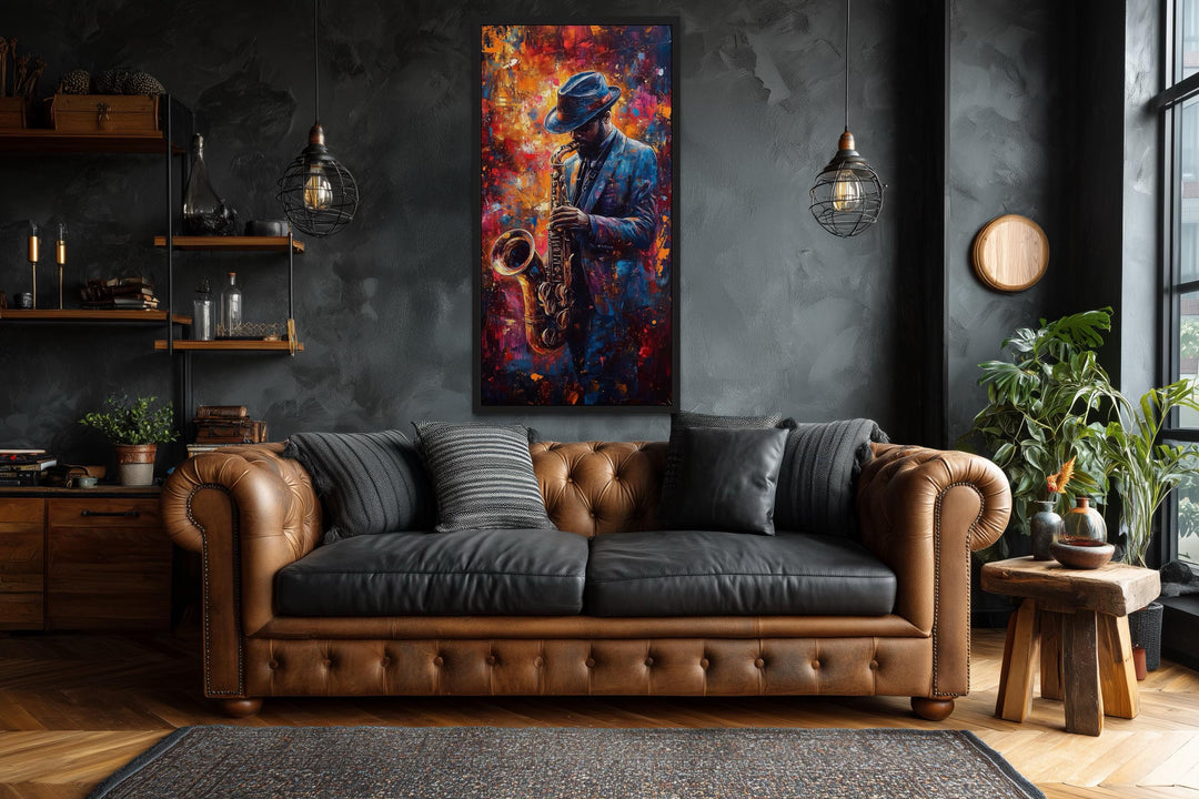 Saxophone Player Jazz Wall Art