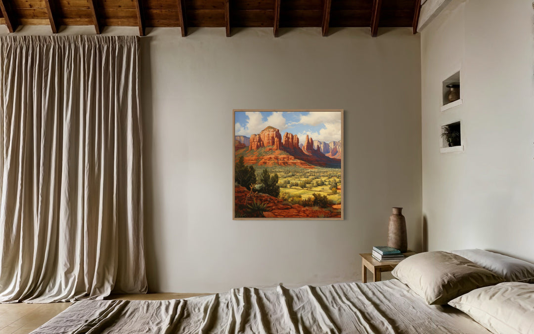 Sedona Arizona Desert Landscape Framed Canvas Wall Art