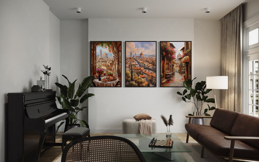 Set Of Three Florence Wall Art, Italy Travel Posters