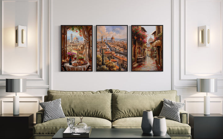 Set Of Three Florence Wall Art, Italy Travel Posters