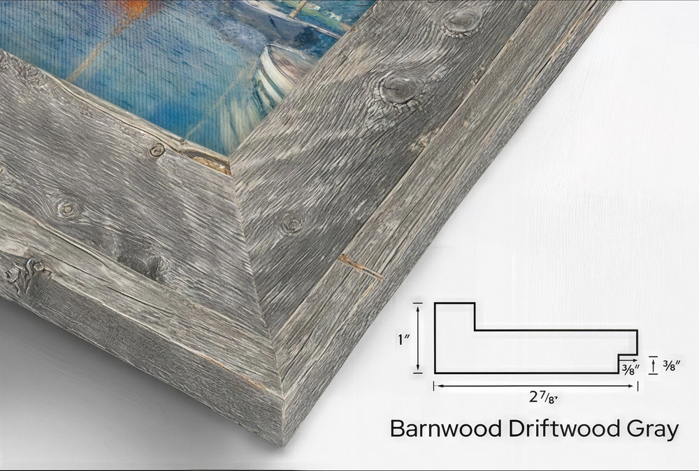 Set of 3 Farmhouse Barnwood Frame Canvas Wall Decor - Rustic Barn, Hay And Windmill