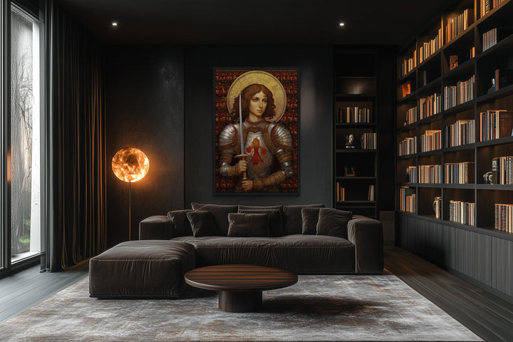 St. Joan Of Arc Framed Canvas Wall Art
