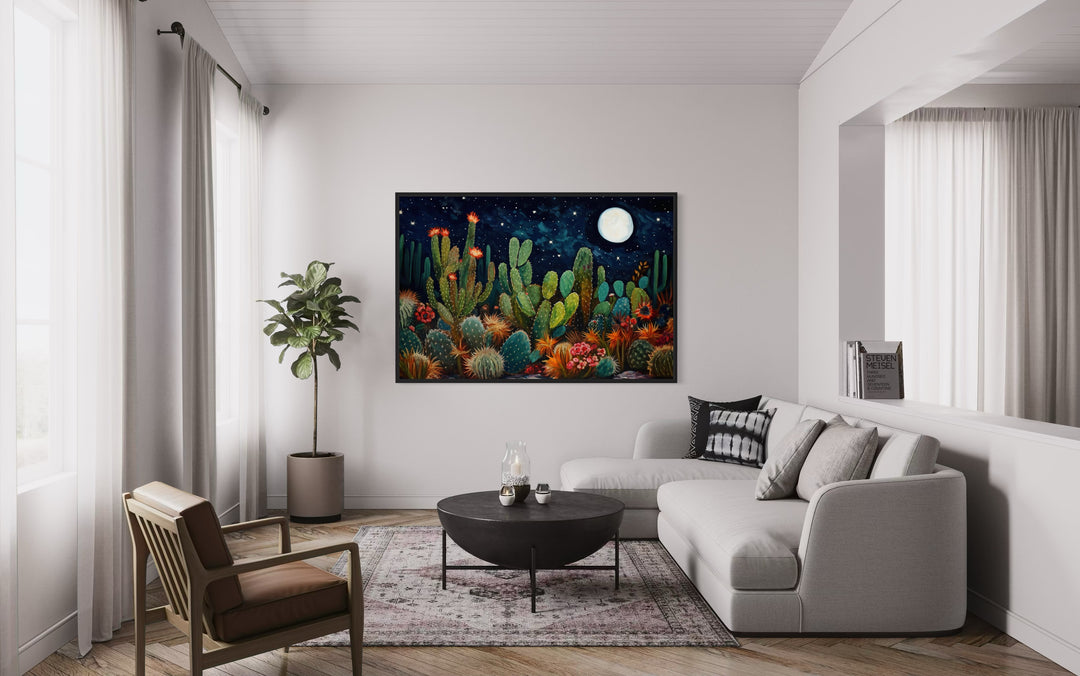 Starry Night Over Sonoran Desert Mexican Wall Art