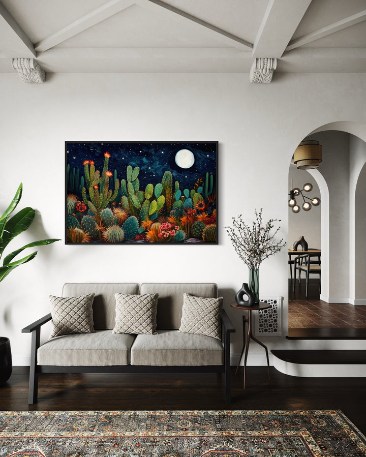 Starry Night Over Sonoran Desert Mexican Wall Art