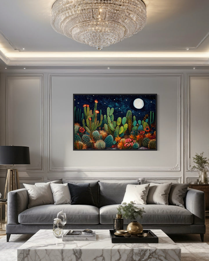 Starry Night Over Sonoran Desert Mexican Wall Art