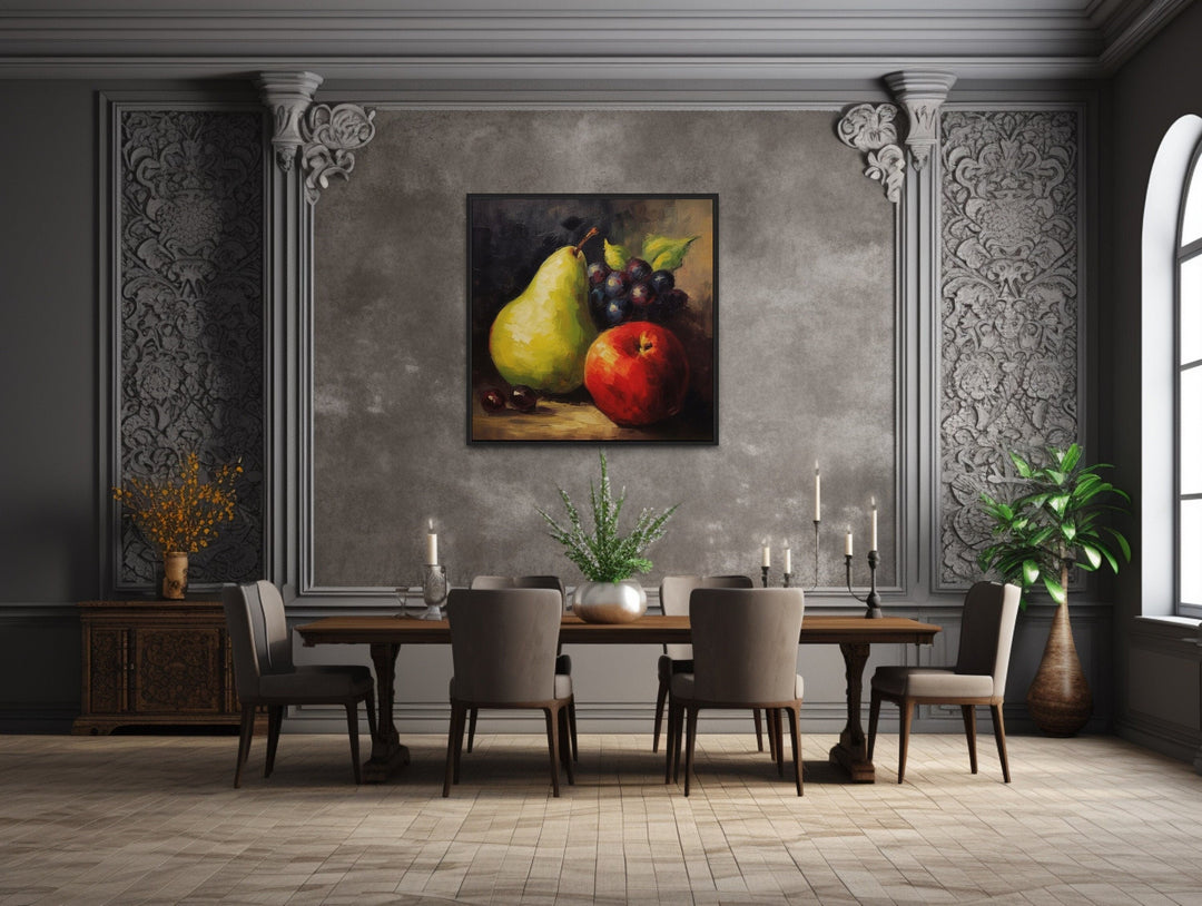 Still Life Vintage Fruit Oil Painting Canvas Wall Art