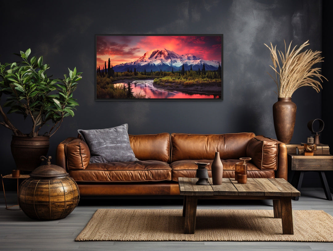 Talkeetna Mountains Sunset Alaska Landscape Wall Art