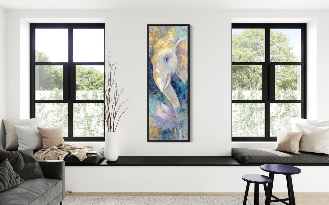 Rond canvas beeld Boeddha en Zen bloemen Rond canvas beeld Boeddha en Zen bloemen