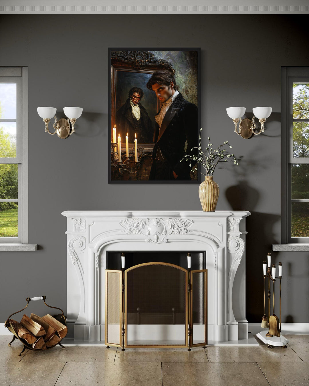 The Picture of Dorian Gray Framed Canvas Wall Art