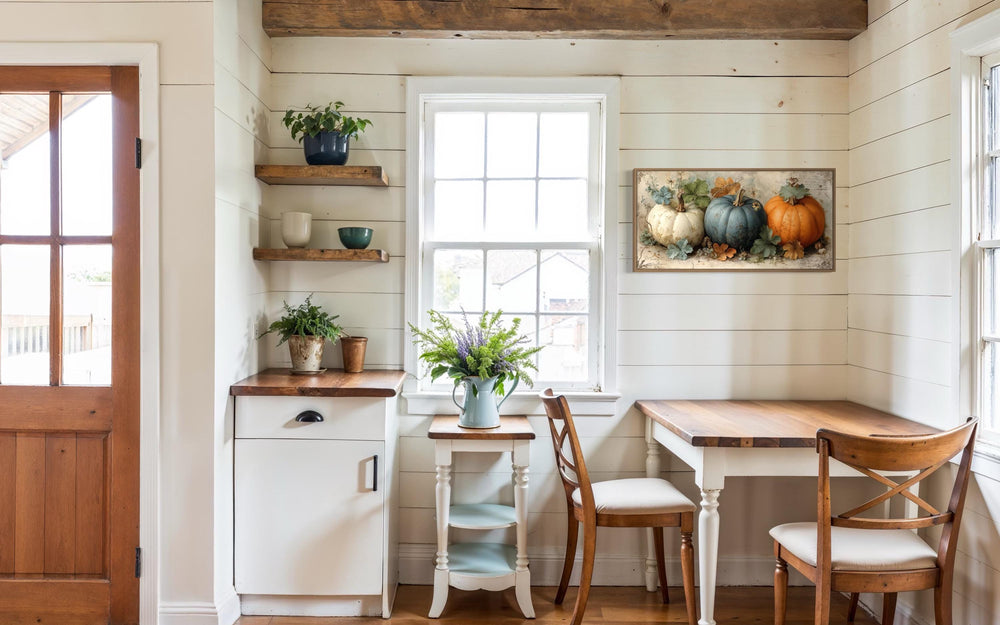 Three Pumpkins Wall Art For Kitchen Or Dining Room Decor