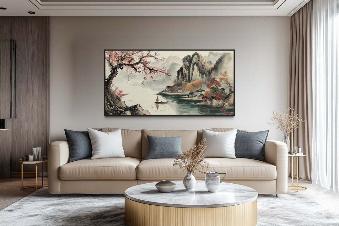 Traditional Chinese Landscape Shan Shui Hua Canvas Wall Art