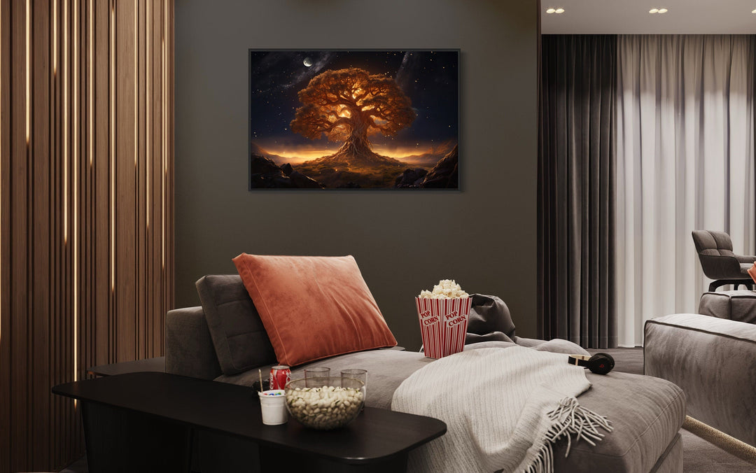 Tree Of Life Wall Art Norse Mythology Framed Canvas Wall Art