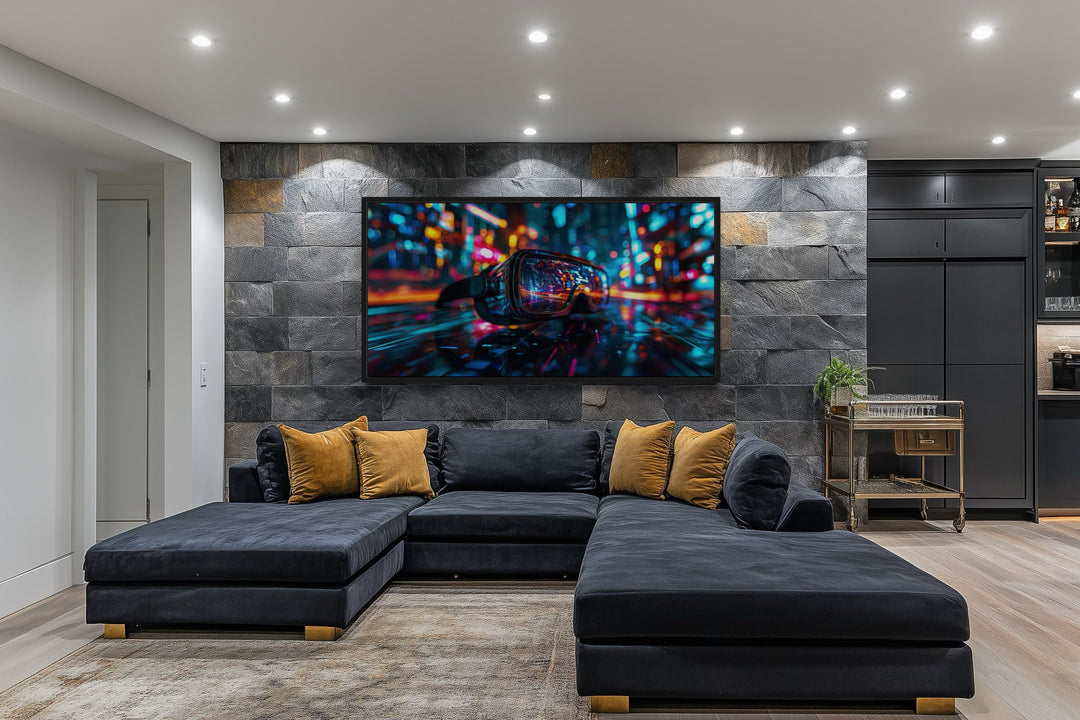 VR Goggles Wall Art – Futuristic Gaming Canvas for Game Room Decor