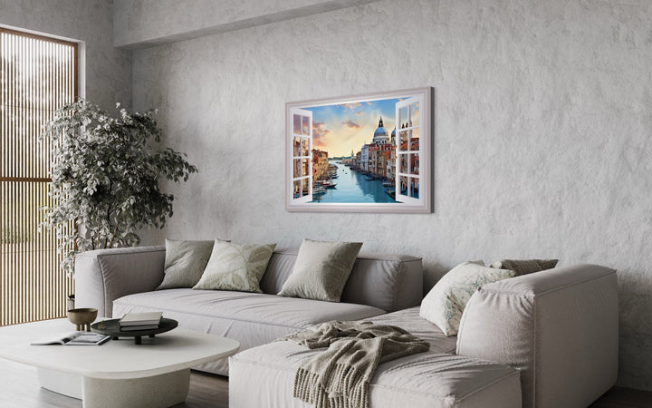 Venice Italy Grand Canal Fake Window Wall Art