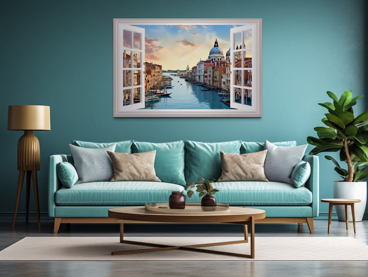 Venice Italy Grand Canal Fake Window Wall Art