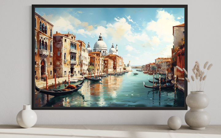 Venice Italy Grand Canal Framed Canvas Wall Art