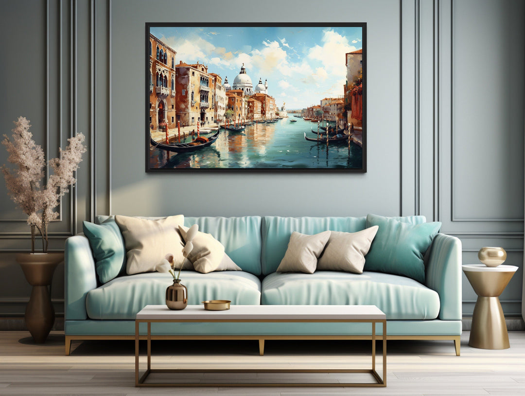 Venice Italy Grand Canal Framed Canvas Wall Art