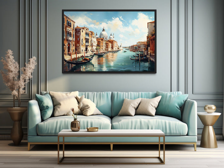 Venice Italy Grand Canal Framed Canvas Wall Art