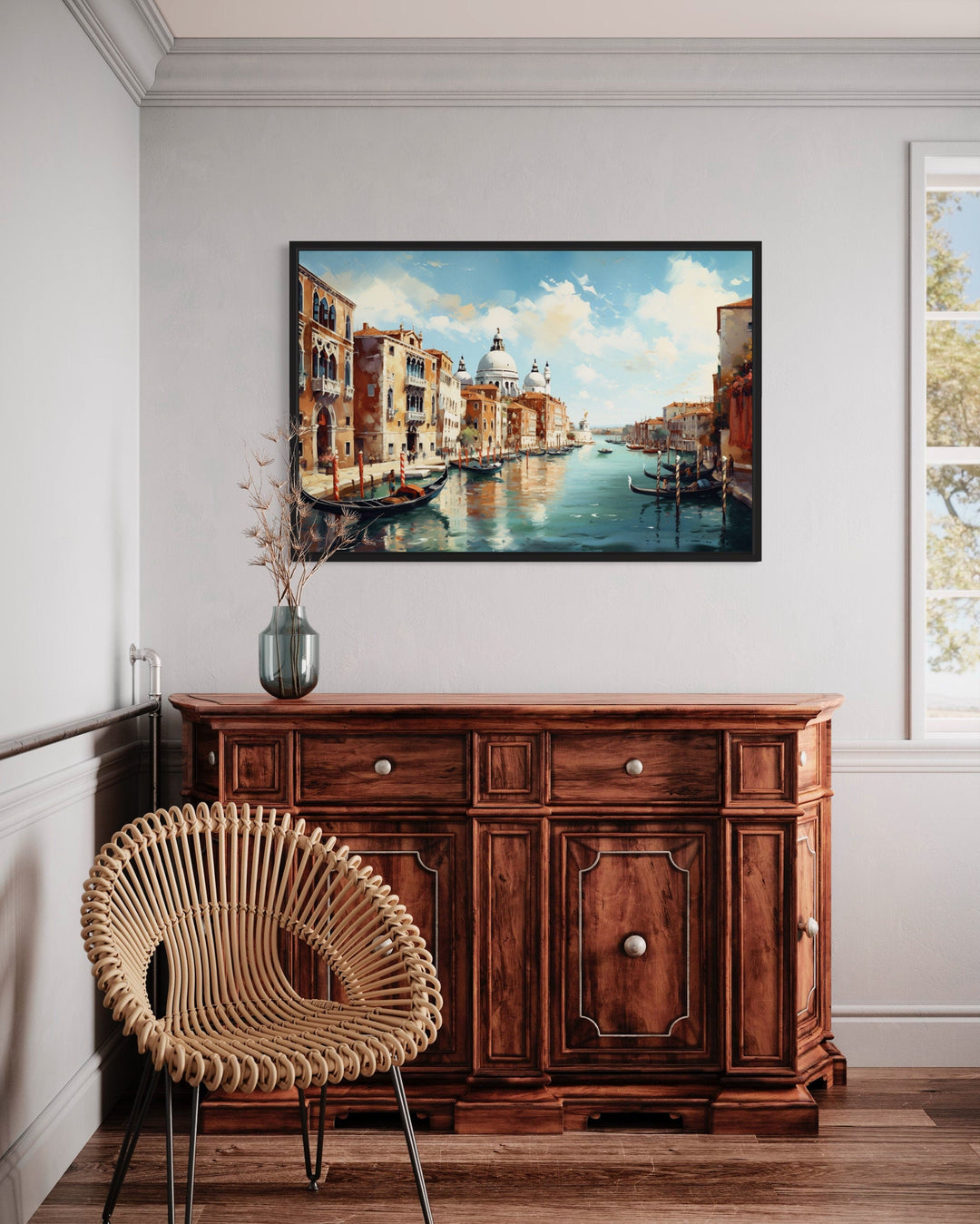 Venice Italy Grand Canal Framed Canvas Wall Art