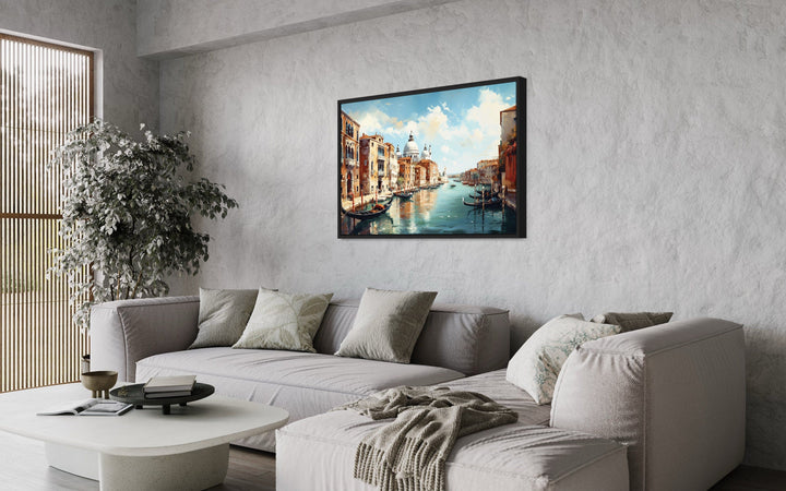 Venice Italy Grand Canal Framed Canvas Wall Art